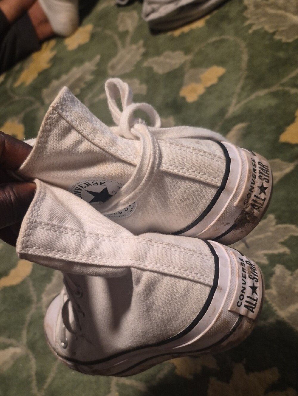 Converse White High-Top Canvas Sneakers - Picture 3 of 9